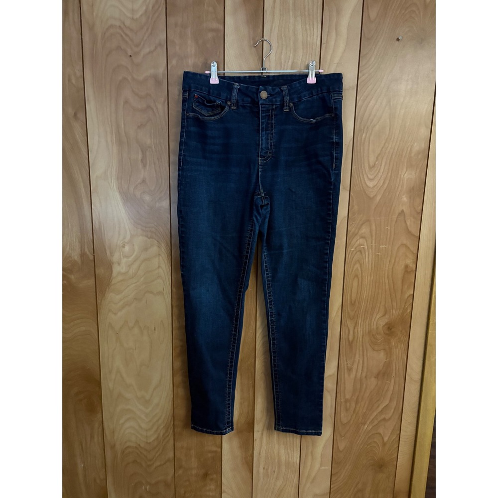Seven7 Womens Skinny Jeans Dark Wash High Rise Stretch Denim Size 14